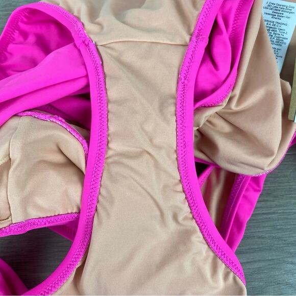 J.Crew Hot Pink Cutout One Piece Swimsuit Sz.24 NWT - Picture 12 of 14